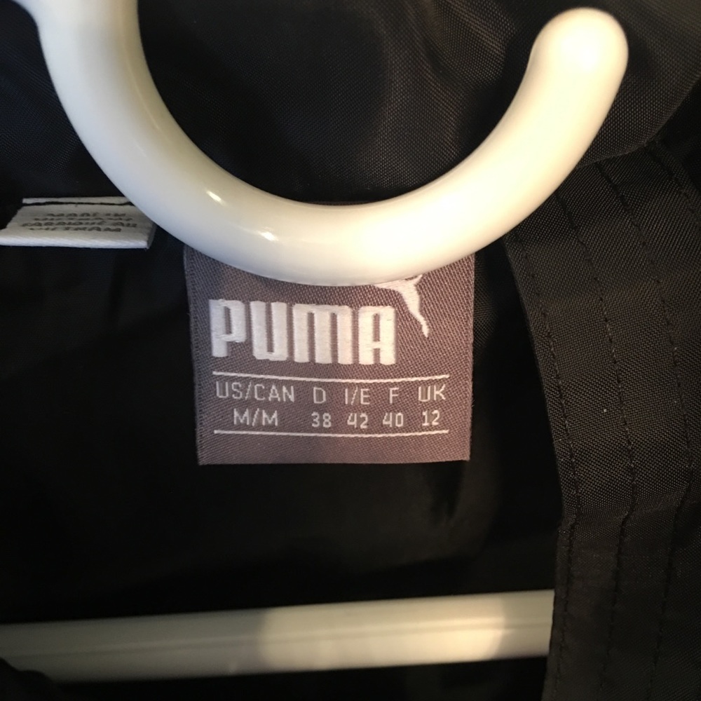 Puma black puffy vest